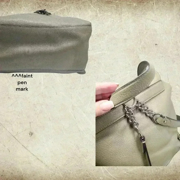 COACH Elle Backpack in clover green pebbled leather - Picture 10 of 11